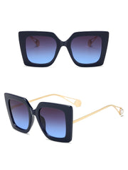 Women's Luxury Cat Eye 'Sunset' Metal Sunglasses