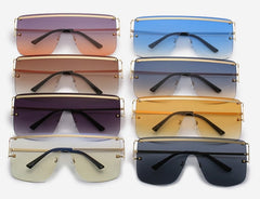 Women's Square 'Passion Fine' Metal Sunglasses