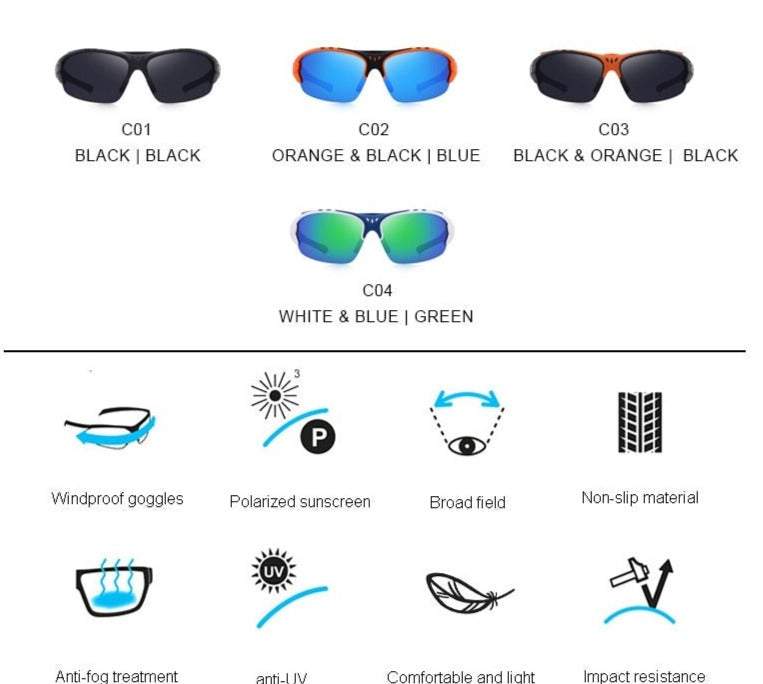 Men's Polarized Sports 'Deshal' Plastic Sunglasses