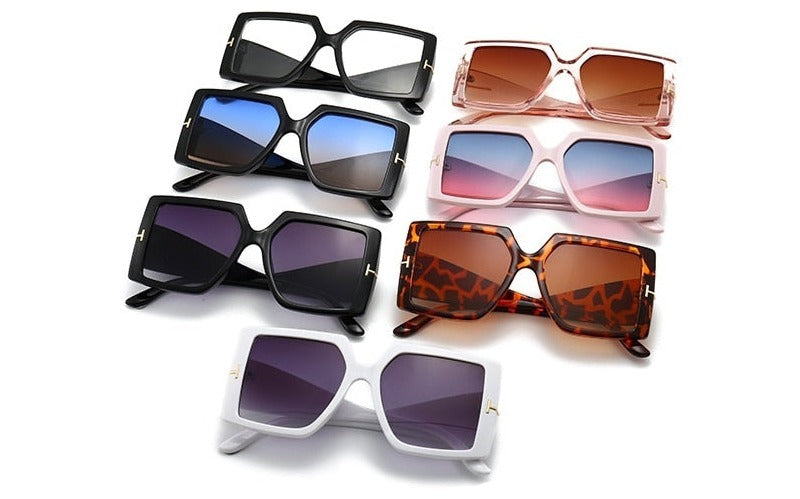 Women's Square 'Summer Gigli' Plastic Sunglasses