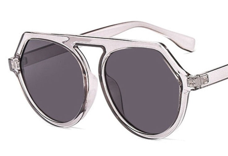 Women's Oversized Round 'Diafa ' Plastic Sunglasses