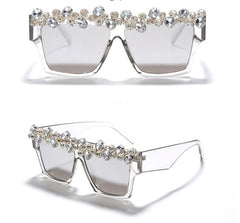 Women's Trendy Square 'Goddess' Diamond Sunglasses