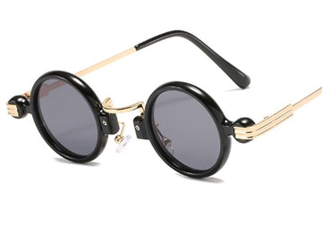 Women's Round 'Lana Smile' Metal Sunglasses