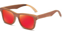 Men's Polarized Oval 'Dakar' Wooden Sunglasses