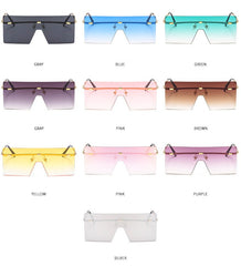 Women's Gradient 'Cyber' Square Sunglasses