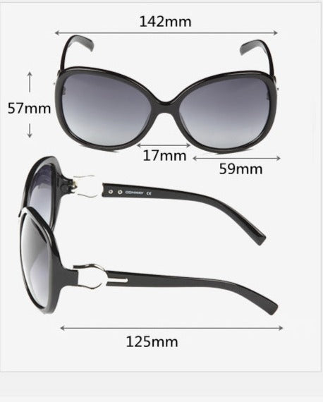 Women's Oversized 'CEO' Anti-Ultraviolet Sunglasses