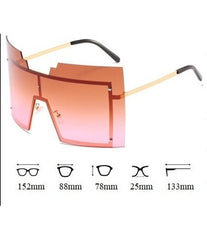 Women's Oversized 'In The Zone' Square Sunglasses