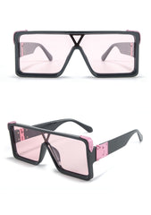 Men's Oversized 'Conjoined' Square Sunglasses