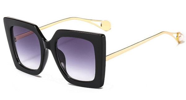 Women's Square 'Tiny Ban' Plastic Sunglasses