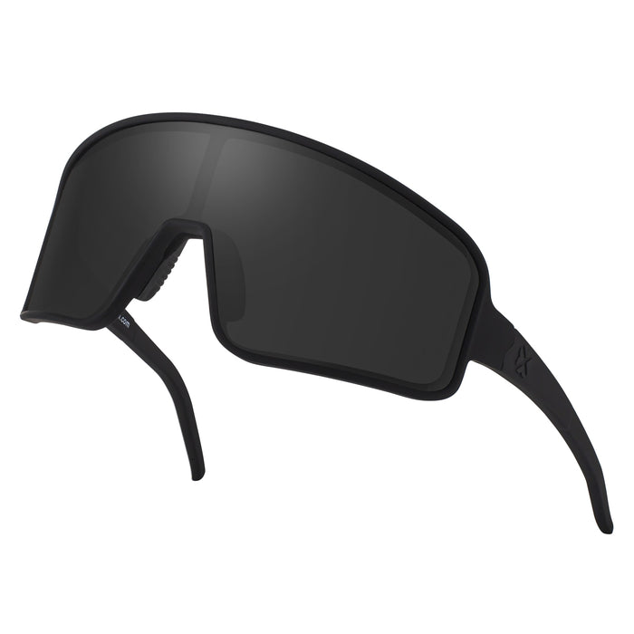 Unisex 'Black Speck' Polarized Active Sport & Biking Sunglasses