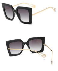 Women's Luxury Cat Eye 'Sunset' Metal Sunglasses