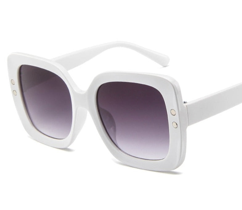 Women's Square Retro 'Edie Athens' Plastic Sunglasses