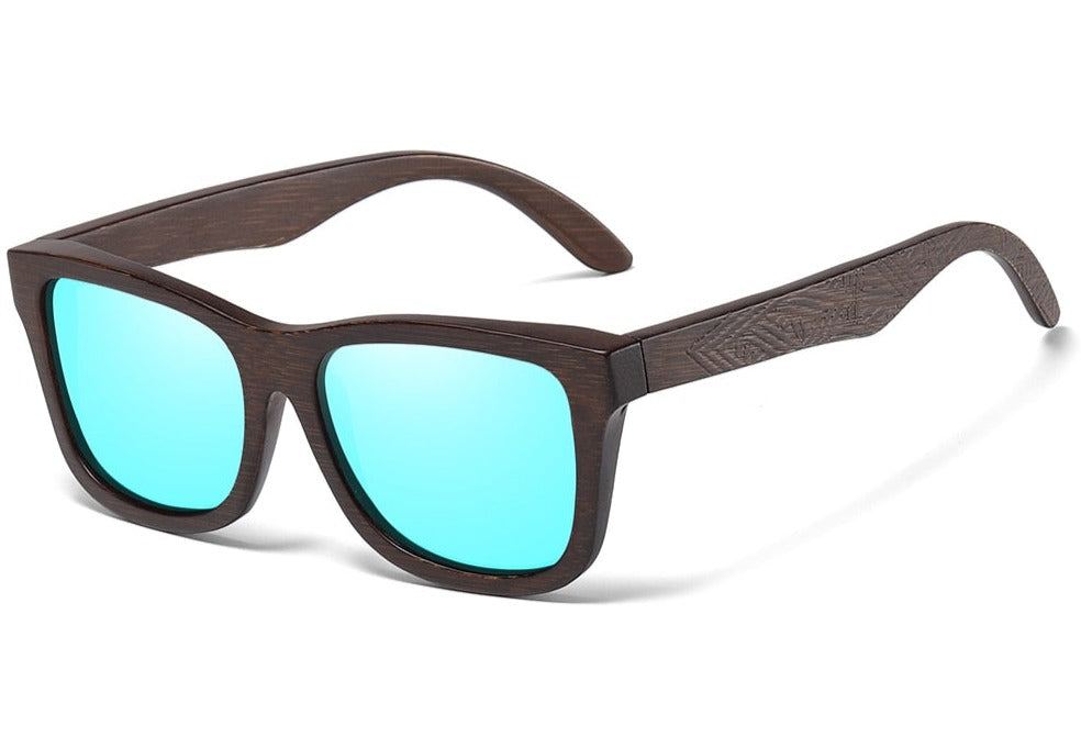 Men's Polarized 'Black Widow' Wood Sunglasses