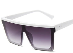 Women's  Oversized Square 'Trappy' Plastic Sunglasses