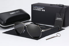 Men's Aviator 'Turbo' Cool Driving Sunglasses