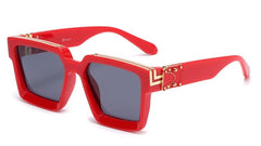 Women's Square 'Clarity Spot' Plastic Sunglasses