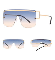 Women's Square 'Passion Fine' Metal Sunglasses