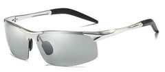 Men's Cycling Semi Rimless 'Lynch' Metal Sports Sunglasses