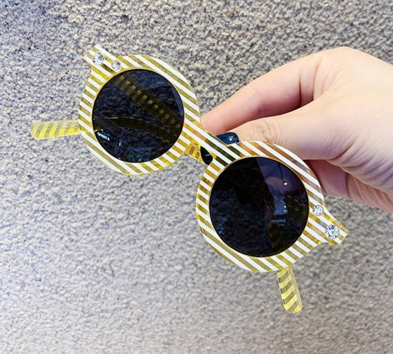 Girl's Kids Round 'Tide Sun' Plastic Sunglasses