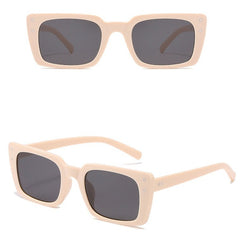 Women's Vintage Rectangle 'Areo' Plastic Sunglasses