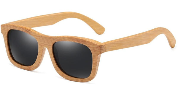 Men's Polarized Oval 'Swanky' Wooden Sunglasses