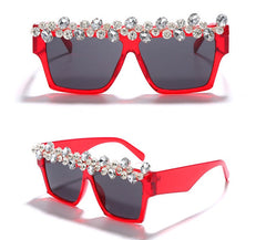 Women's Trendy Square 'Goddess' Diamond Sunglasses