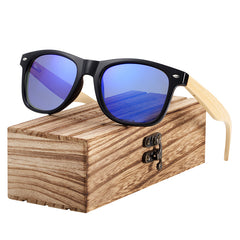 Men's Trend Square "Aloha" Wooden Sunglasses