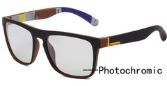 Men's Square Polarized 'Bonnie' Plastic Sunglasses