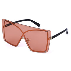 Women's Oversized Square 'Fancy Pants' Metal Sunglasses