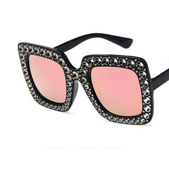 Women's Oversized Square 'Camilla' Plastic Sunglasses