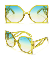 Women's Vintage Square 'Construct' Plastic Sunglasses