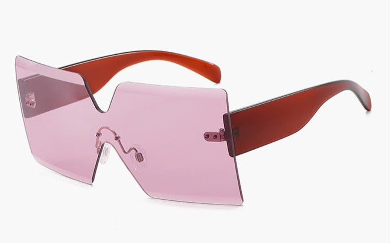 Women's Rimless Square 'Briana Summer' Plastic Sunglasses