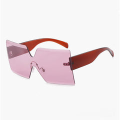 Women's Rimless 'See Through' Browline Sunglasses