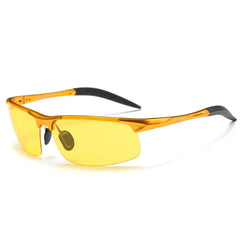 Men's Aviator Sports  'Midnight Shades' Plastic Sunglasses