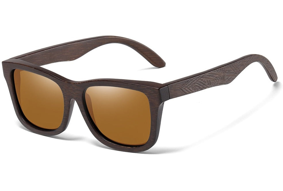 Men's Polarized 'Black Widow' Wood Sunglasses