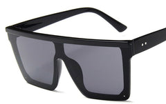 Women's  Oversized Square 'Trappy' Plastic Sunglasses