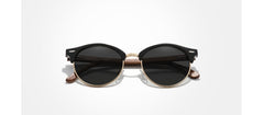 Unisex Round 'Forest' Wooden Sunglasses