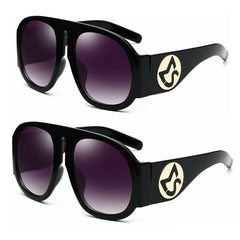 Women's Retro Oversized 'Sassy Pants' Oval Sunglasses