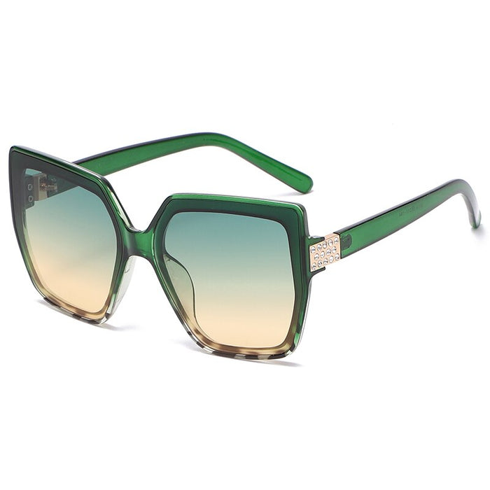 Women's Oversize Square 'Bewitching' Plastic Sunglasses
