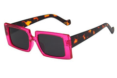 Women's Rectangle 'Summer Jelly Hit' Plastic Sunglasses