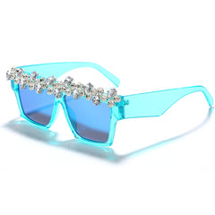 Women's Trendy Square 'Goddess' Diamond Sunglasses