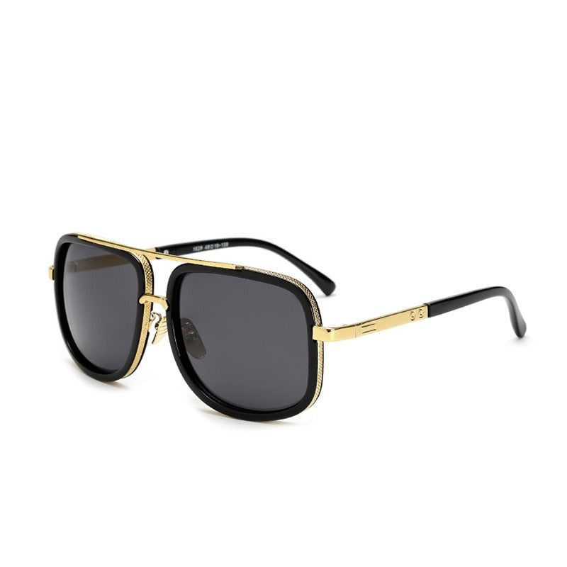 Men's Square 'Cool Lagoon' Metal Sunglasses