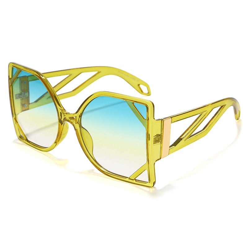 Women's Vintage Square 'Construct' Plastic Sunglasses