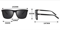 Unisex Polarized Square "Dreamy" Sunglasses