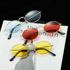 Women's Oval 'Brute' Metal Sunglasses