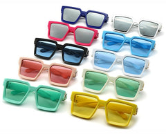 Women's Square 'Clarity Spot' Plastic Sunglasses