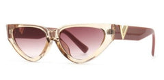 Women's Cat Eye 'V Shine ' Plastic Sunglasses