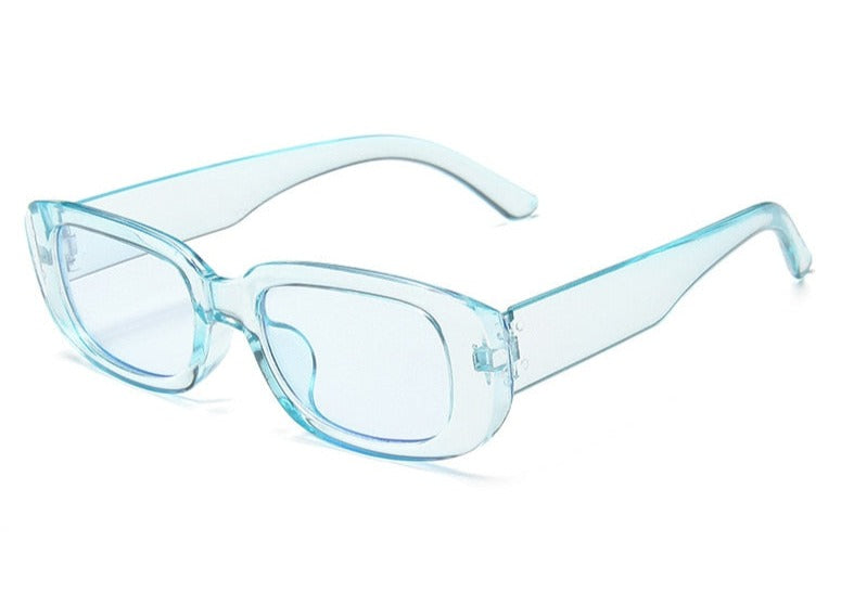 Women's Classic Rectangular 'Dorit' Plastic Sunglasses