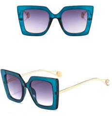 Women's Square 'Tiny Ban' Plastic Sunglasses