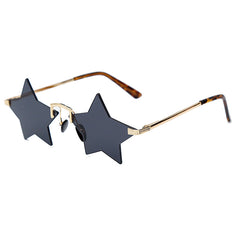 Women's Rimless Star 'Starfish' Metal Sunglasses